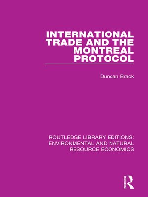 cover image of International Trade and the Montreal Protocol